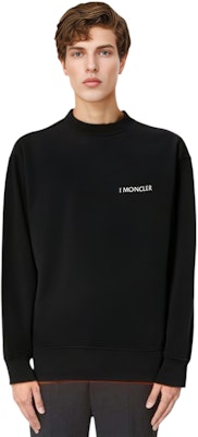 モンクレール SS23 ブラック クルーネック レタープリント スウェットシャツ H209K8G00001M2719999 Details for モンクレール SS23 ブラック クルーネック レタープリント スウェットシャツ H209K8G00001M2719999