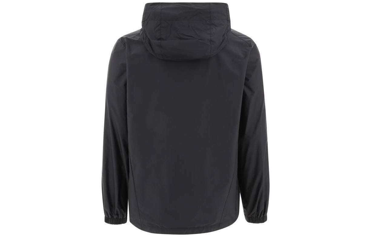 Moncler SS23  Black Hooded Jacket with Logo Patch and Zipper. 1A0003653A5E999 圖 3