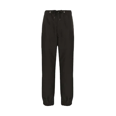Moncler SS23 Black Knit Jogger Sweatpants with Drawstring. E20911145205549ML999