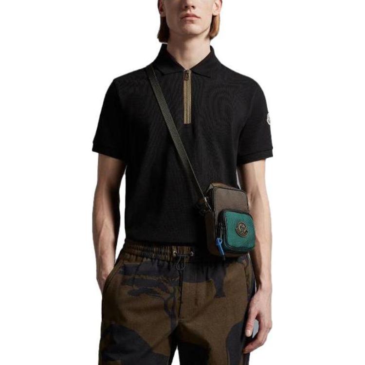 Moncler SS23  Black Logo Patch Cotton Casual Polo Shirt. I10918A00009899UR999 圖 4