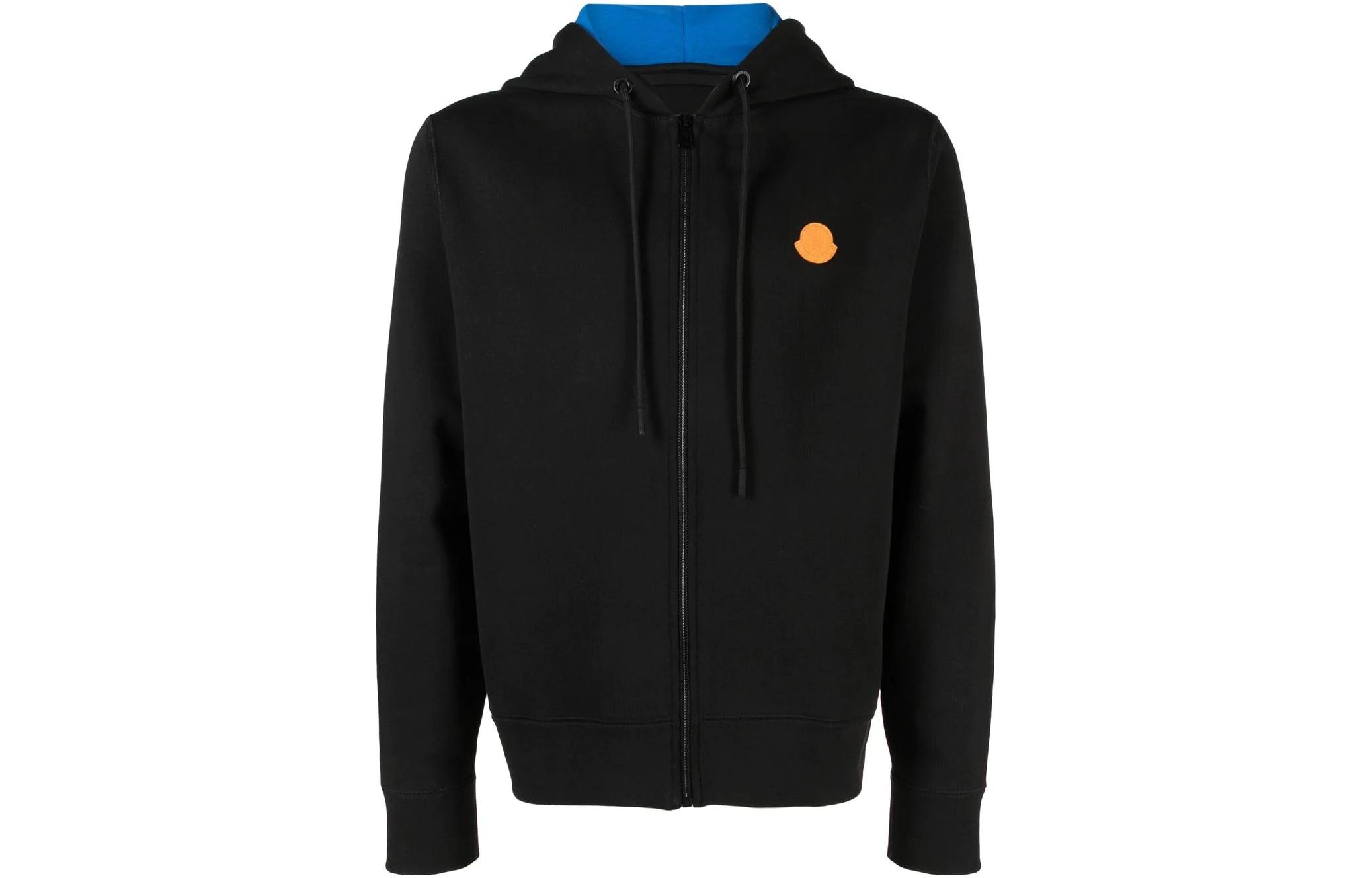 Moncler SS23  Black Logo Zip-Up Hoodie. 8G00042M2818999 圖 2