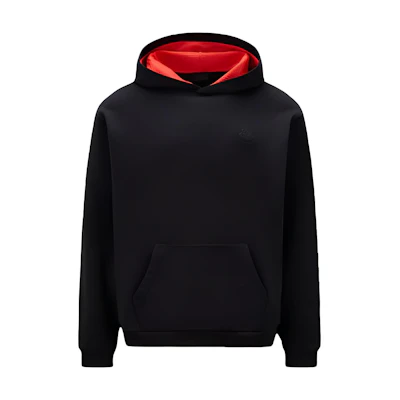 Moncler SS23 Black Solid Color Casual Hoodie Long Sleeve. I10918G00011899WD999