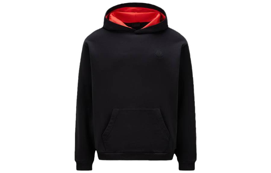 Moncler SS23  Black Solid Color Casual Hoodie Long Sleeve. I10918G00011899WD999 圖 2