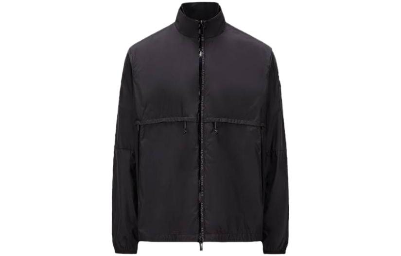 Order 몽클레어 SS23 블랙 솔리드 집업 스탠드 칼라 자켓. I10911A0010568352999