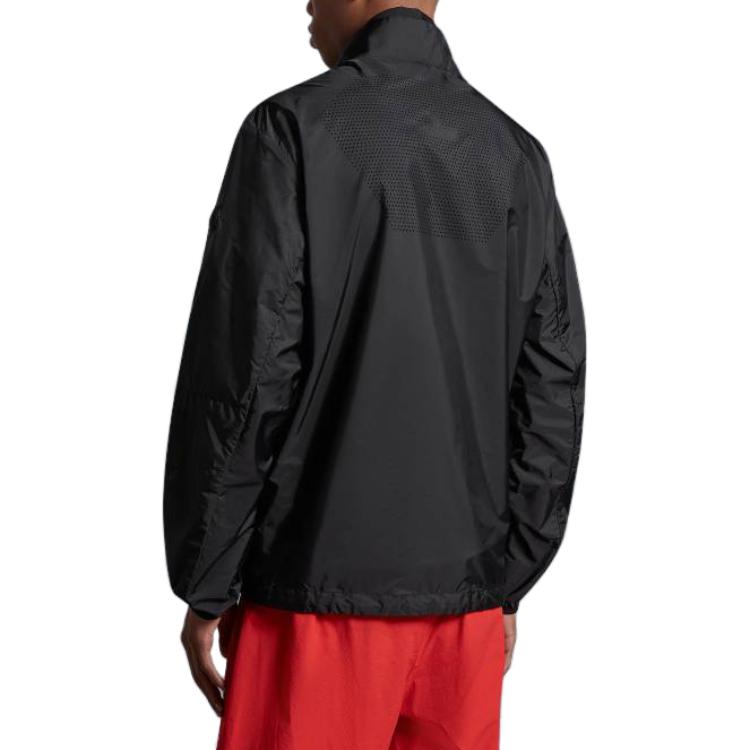 Purchase 몽클레어 SS23 블랙 솔리드 집업 스탠드 칼라 자켓. I10911A0010568352999