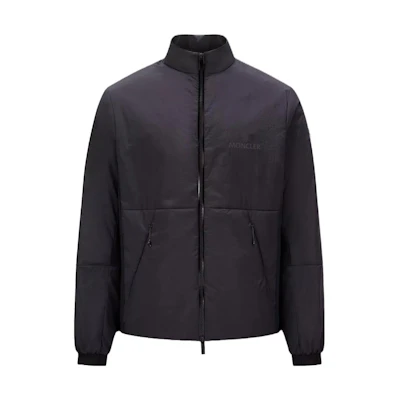 Moncler SS23 Black Zipper Stand Collar Long-Sleeve Jacket I10911A0002953A02999