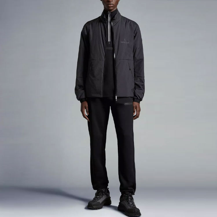 Lookbook モンクレール SS23 ブラック ジッパー スタンドカラー ロングスリーブ ジャケット I10911A0002953A02999