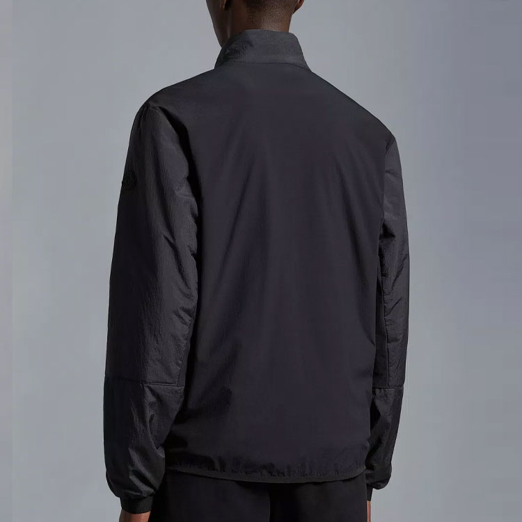 Shop モンクレール SS23 ブラック ジッパー スタンドカラー ロングスリーブ ジャケット I10911A0002953A02999