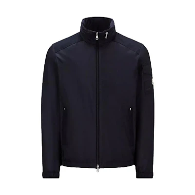 Moncler SS23 Blue Logo Print Hooded Jacket Long Sleeve I10911A0015868352778