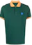 Buy Moncler SS23 Green Polo Shirt with Contrast Trim Collar. I10918A000128445487E
