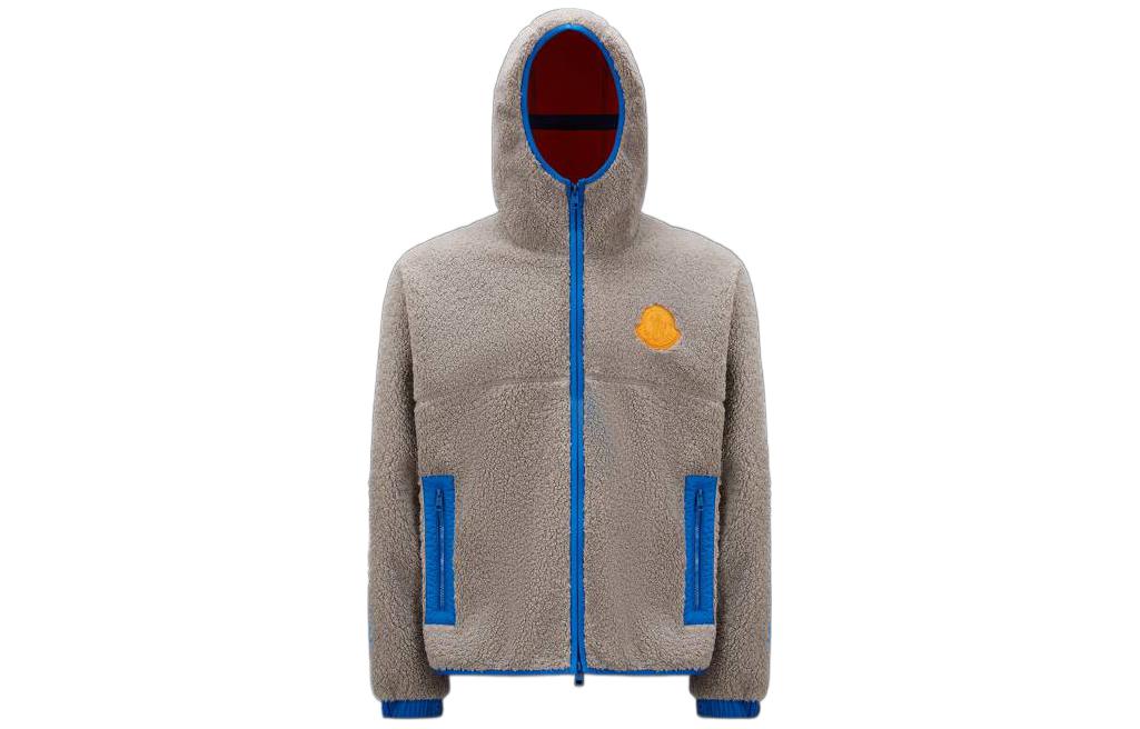 Moncler SS23  Grey Logo Patch Long-Sleeve Hooded Jacket I10911A00145596RFP97 圖 2