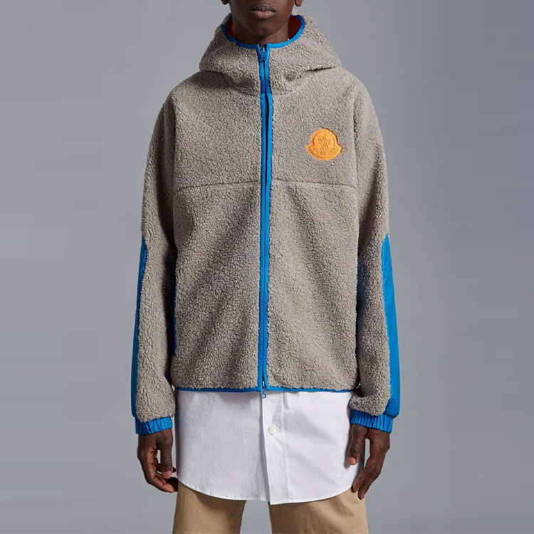 Moncler SS23  Grey Logo Patch Long-Sleeve Hooded Jacket I10911A00145596RFP97 圖 4