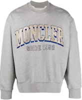 Moncler SS23 Grey Logo Print Crewneck Pullover Sweatshirt I10918G00019M2642984 Moncler SS23 Grey Logo Print Crewneck Pullover Sweatshirt I10918G00019M2642984