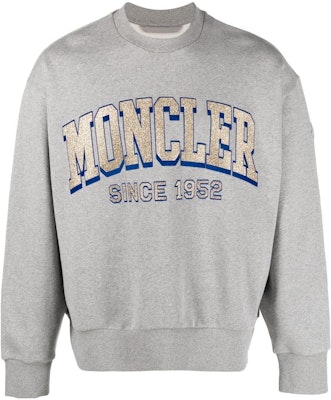 モンクレール SS23 グレー ロゴプリント クルーネック プルオーバースウェットシャツ I10918G00019M2642984 Buy モンクレール SS23 グレー ロゴプリント クルーネック プルオーバースウェットシャツ I10918G00019M2642984