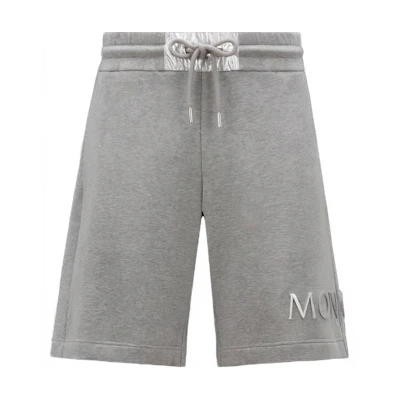 Moncler SS23 Grey Solid Color Casual Straight Fit Shorts. I20918H0000189A2L986