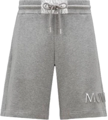 몽클레르 SS23 그레이 솔리드 컬러 캐주얼 스트레이트 핏 반바지. I20918H0000189A2L986 Order 몽클레르 SS23 그레이 솔리드 컬러 캐주얼 스트레이트 핏 반바지. I20918H0000189A2L986