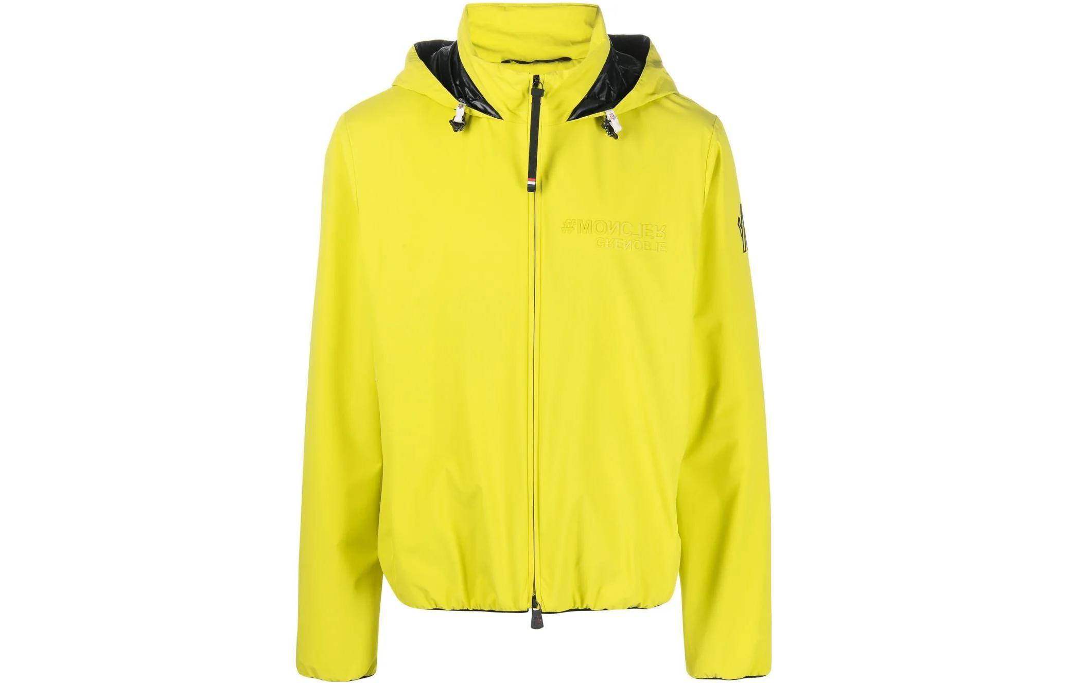 Moncler SS23  Logo Hoodie Jacket with Elastic Cuffs Fluorescent Yellow. I10971A000115399D8LK 圖 2
