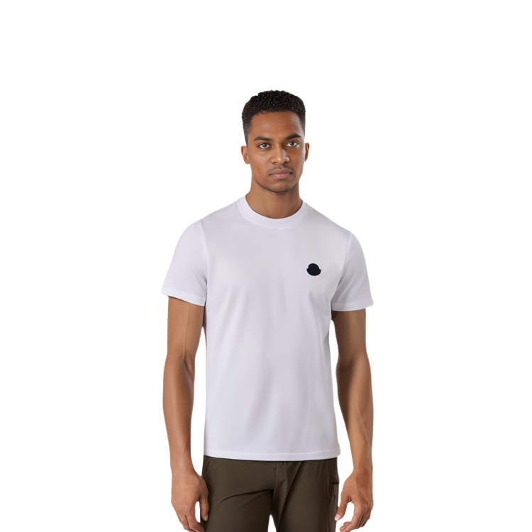 Moncler SS23  Logo Patch Crewneck Short Sleeve T-Shirt White I10918C000558390Y001 圖 5