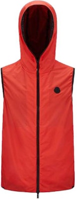 Moncler SS23 Orange Logo Patch Hooded Vest. I10911A001076835245I Buy Moncler SS23 Orange Logo Patch Hooded Vest. I10911A001076835245I
