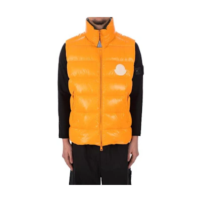Moncler SS23 Parke Down Vest Ski Season Badge Logo Stand Collar I10911A00046M2648P38
