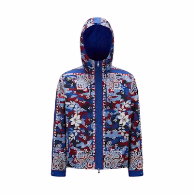 Moncler SS23 Patterned Floral Print Hooded Jacket I10911A00162596U0S77