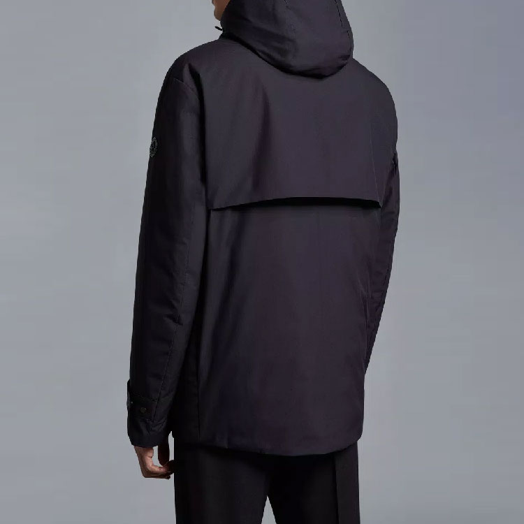 Moncler SS23  Solid Blue Hooded Long Sleeve Down Jacket. I10911C000045958J742 圖 4