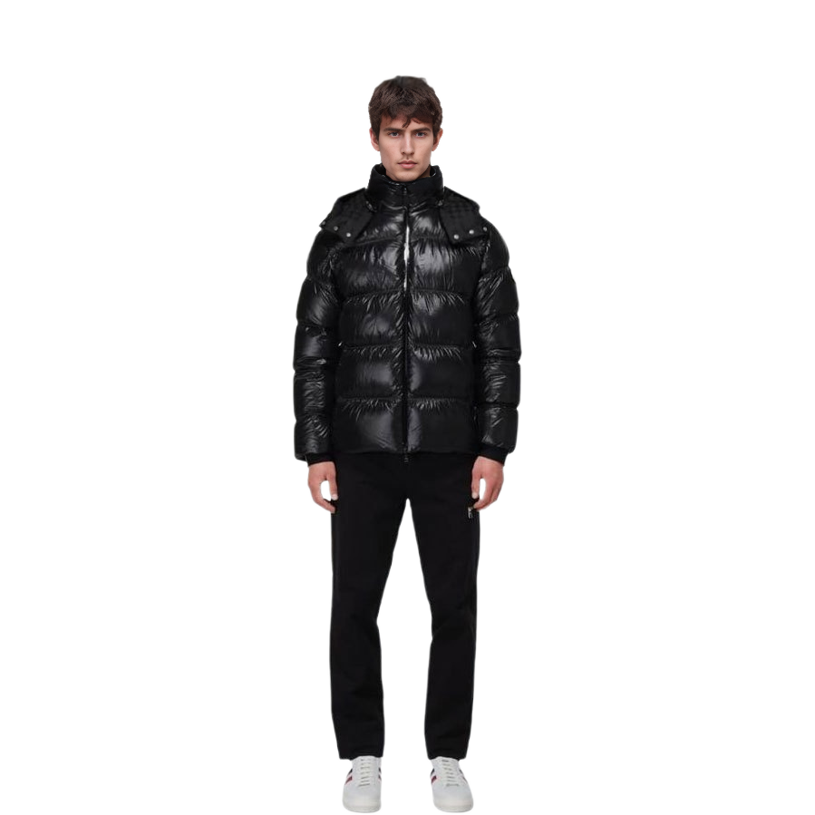 Moncler SS23  Solid Color Hooded Down Jacket Black H20911A002745963V 圖 3