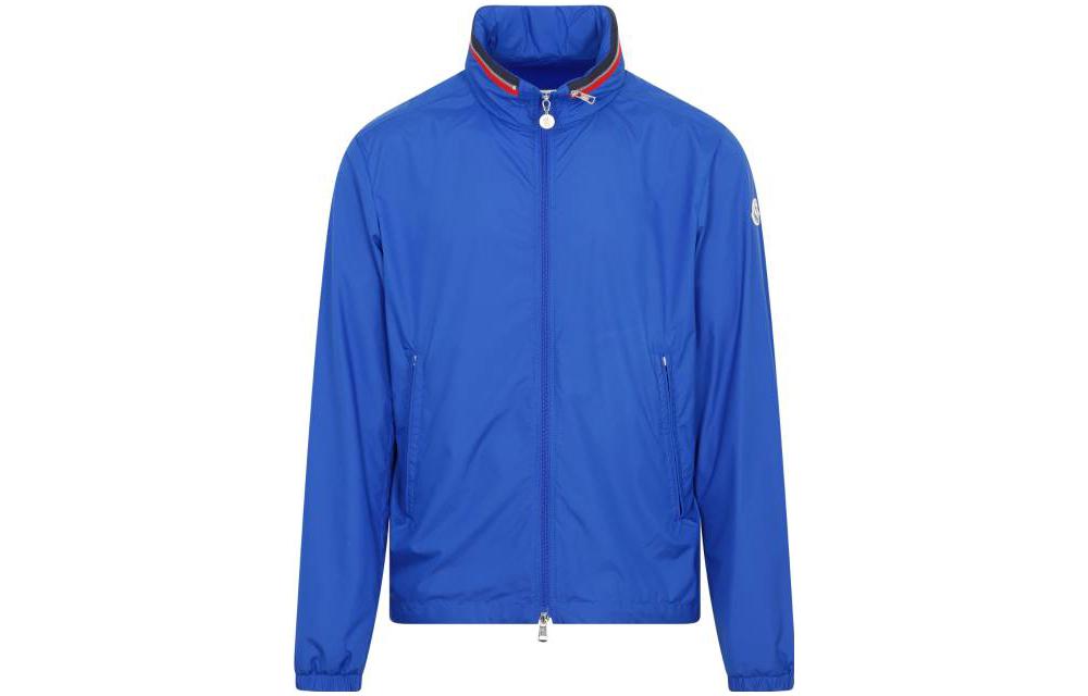 Order Moncler SS23  Solid Logo Long Sleeve Jacket Blue. 1A0016154A8175N