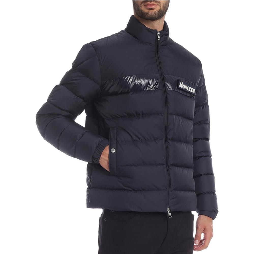 Moncler SS23  Solid Logo Zip-Up Down Jacket - Dark Blue 4194085-68352-742 圖 3
