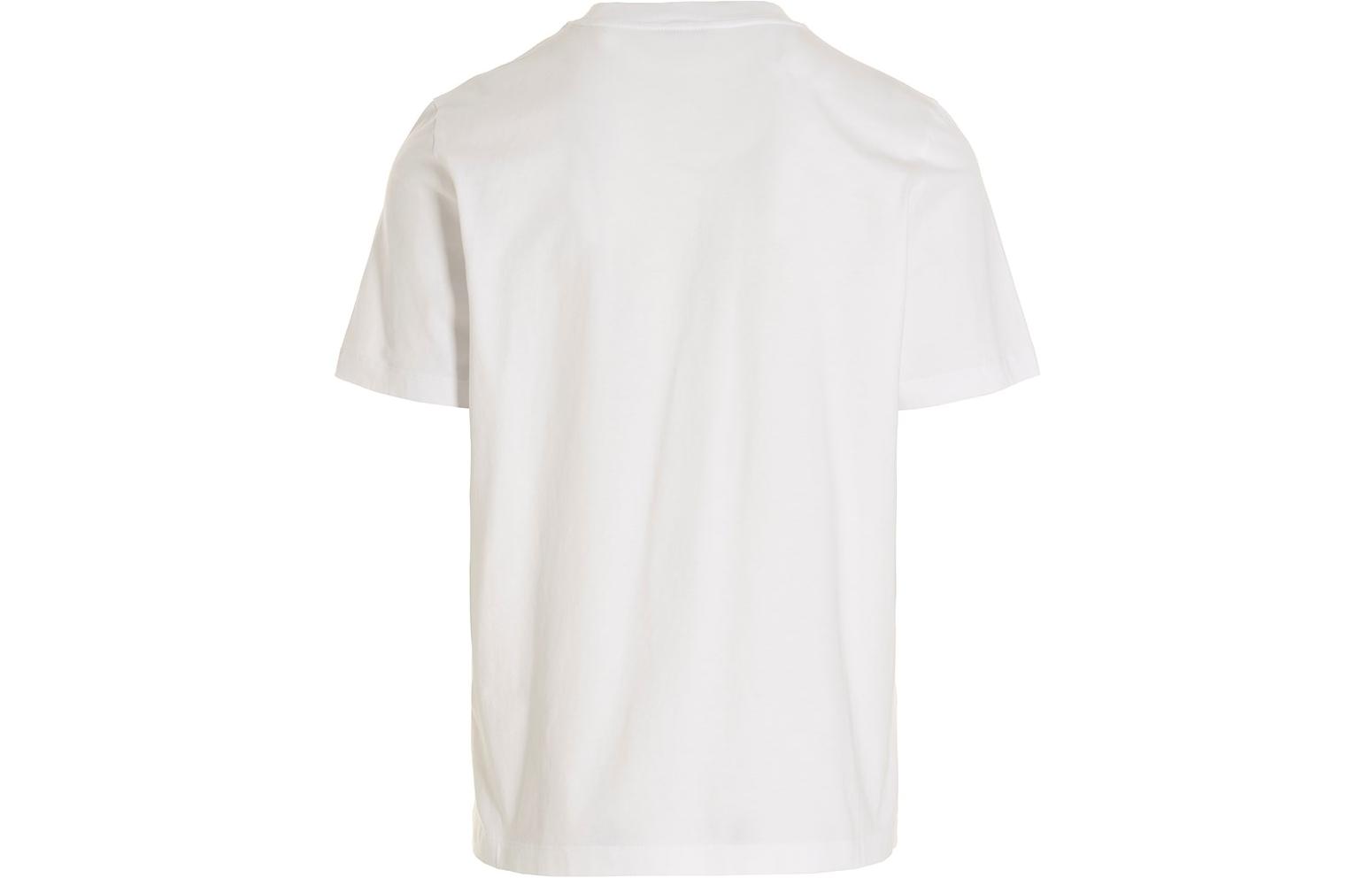 Moncler SS23  White Crewneck T-Shirt with Letter Print Design. 8C000348390T002 圖 3