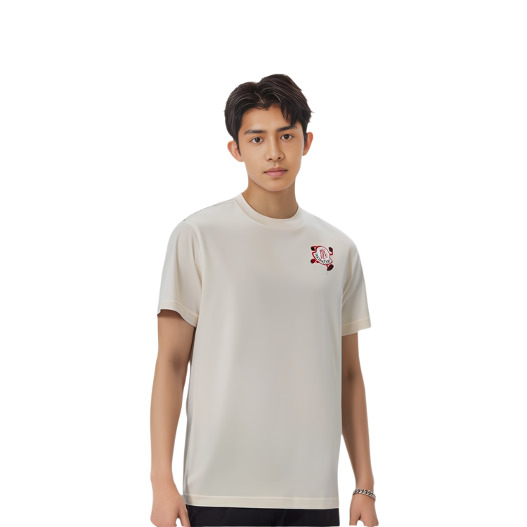 Sizing Moncler SS23 白色純色圓領休閒短袖T恤 I10918C00019M2326038