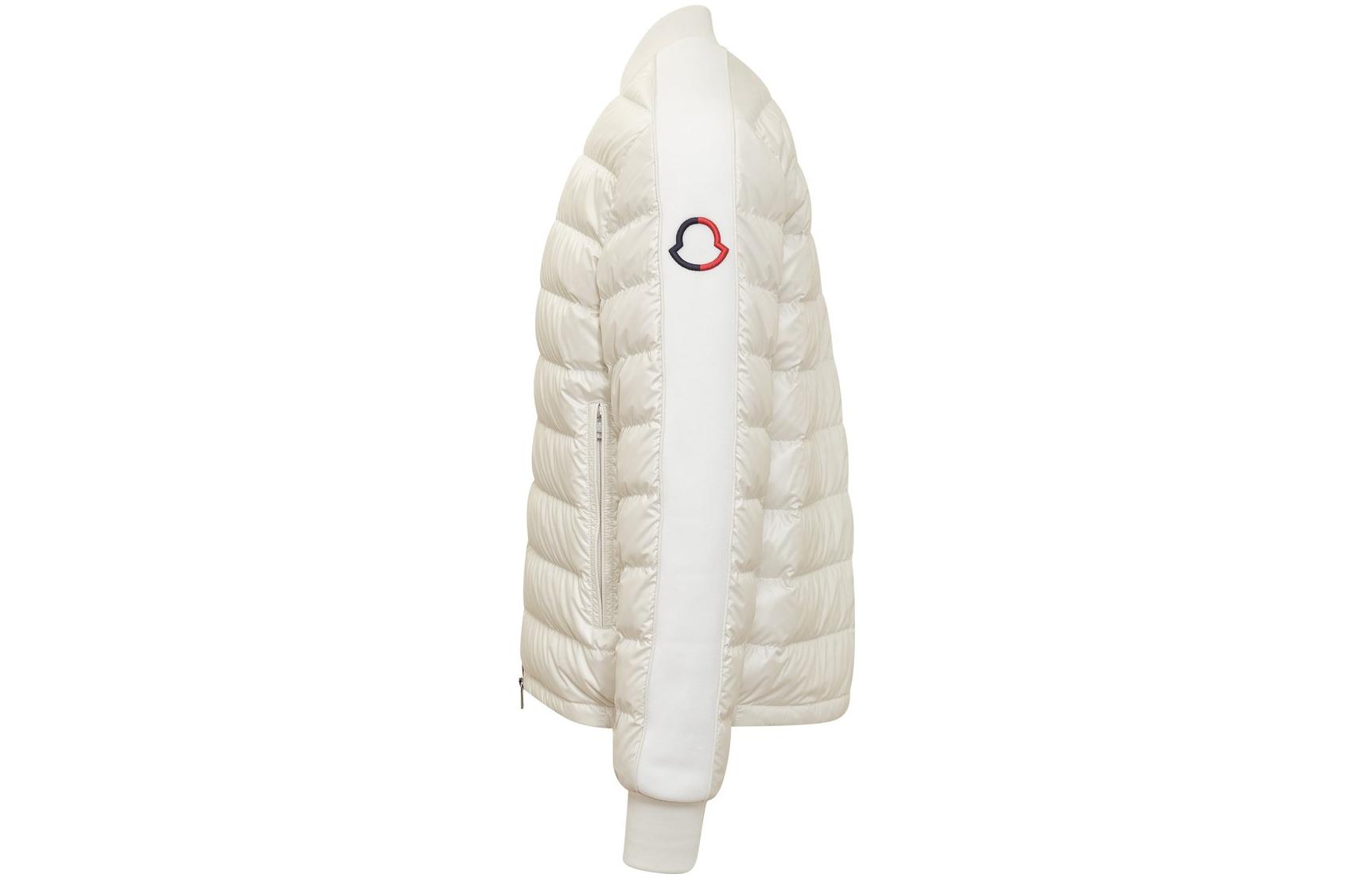 Moncler SS23  White Quilted Short Puffer Jacket with Baseball Collar. 1A00005595ZJ034 圖 4