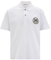 Moncler SS23 White Short Sleeve Polo Shirt with Logo Embroidery Patch. I10918A00002899UR002 Moncler SS23 White Short Sleeve Polo Shirt with Logo Embroidery Patch. I10918A00002899UR002