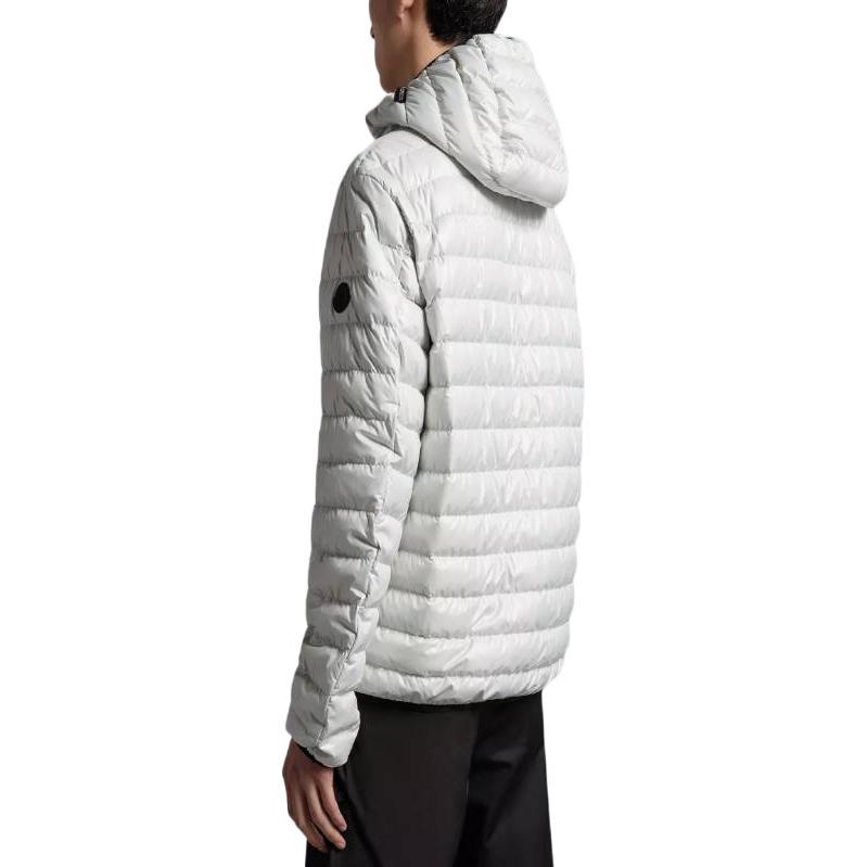 Moncler SS23  White Zip-Up Half-Letter Print Hooded Down Jacket. I10911A00030595OK91R 圖 5