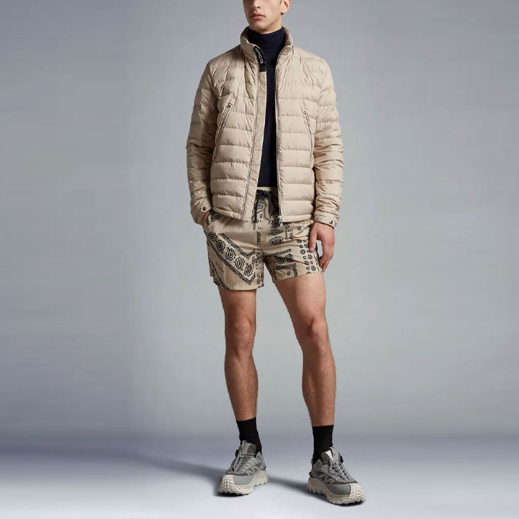Moncler SS23 Alfit Beige Short Zipped Down Jacket for Men. I10911A0001554A8120L 圖 3