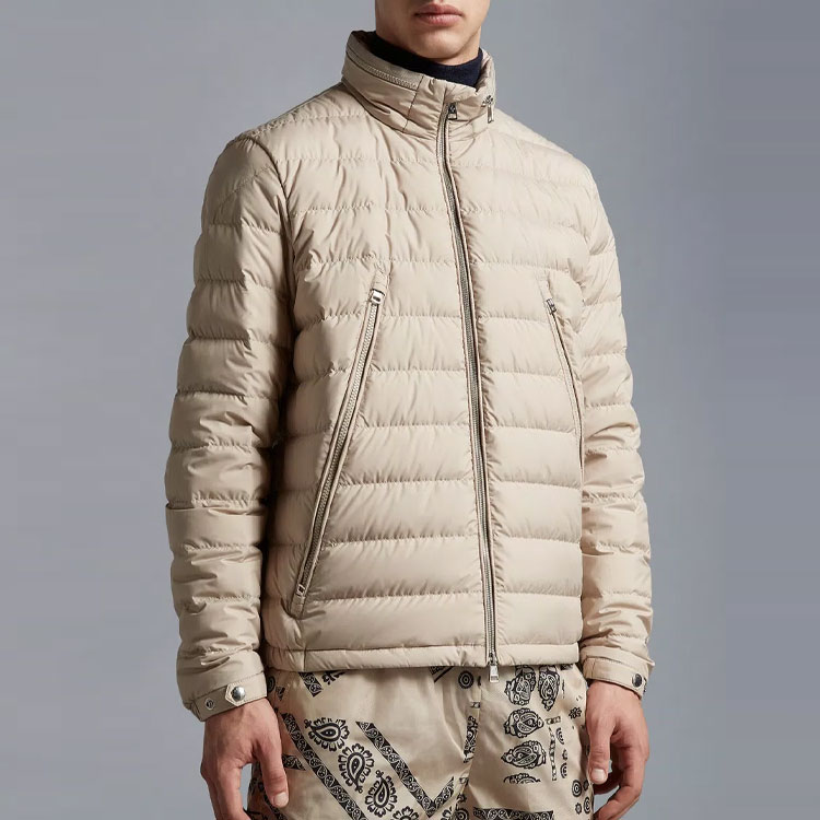 Moncler SS23 Alfit Beige Short Zipped Down Jacket for Men. I10911A0001554A8120L 圖 5