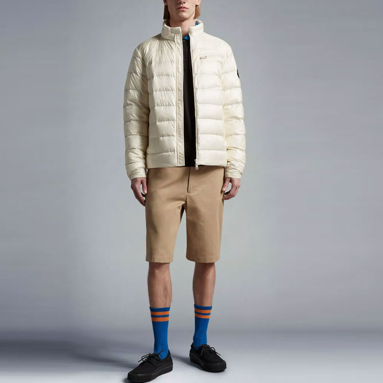 Moncler SS23 Amalteas Solid Zip-Up Down Jacket Unisex Off-White. I10911A00139M2640034 圖 3