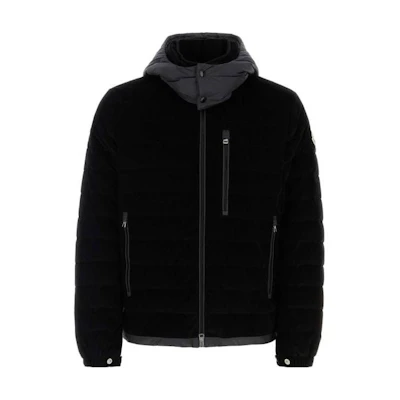 Moncler SS23 Black Colorblock Hooded Jacket 1A00019549H4999