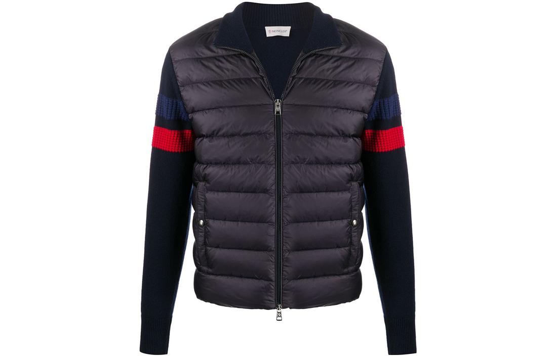 Moncler SS23 Black Down Jacket with Collared Pocket Design 9B51500-A9421-778