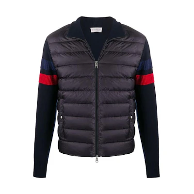 Moncler SS23 Black Down Jacket with Collared Pocket Design 9B51500-A9421-778