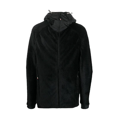 Moncler SS23 Black Solid Color Zip-Up Hoodie Jacket H20978G00023809JL999