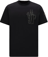 Moncler SS23 Born to Protect Logo Embroidered Black Crewneck T-Shirt Men. I10918C00039899YU999 Moncler SS23 Born to Protect Logo Embroidered Black Crewneck T-Shirt Men. I10918C00039899YU999