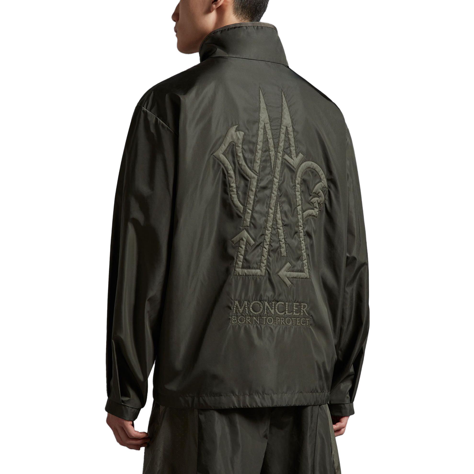 Purchase 蒙克莱SS23环保标志立领夹克 男士深绿色 I10911A00137539ZD83B
