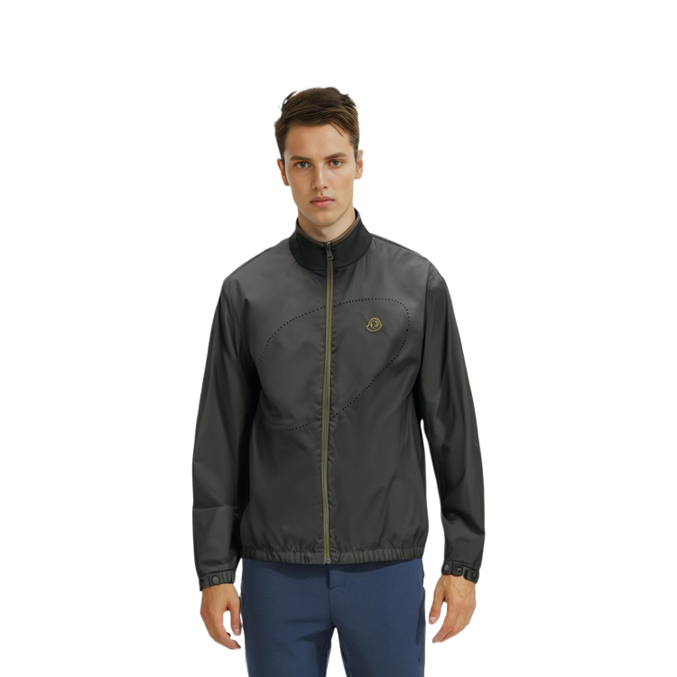 Sizing 蒙克莱SS23环保标志立领夹克 男士深绿色 I10911A00137539ZD83B