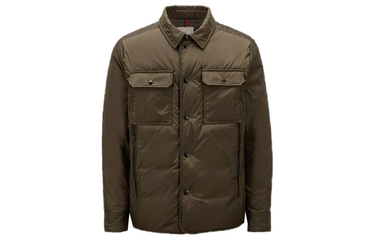 Moncler SS23 Brown Solid Single-Breasted Long-Sleeve Jacket H20911A00222595C0833