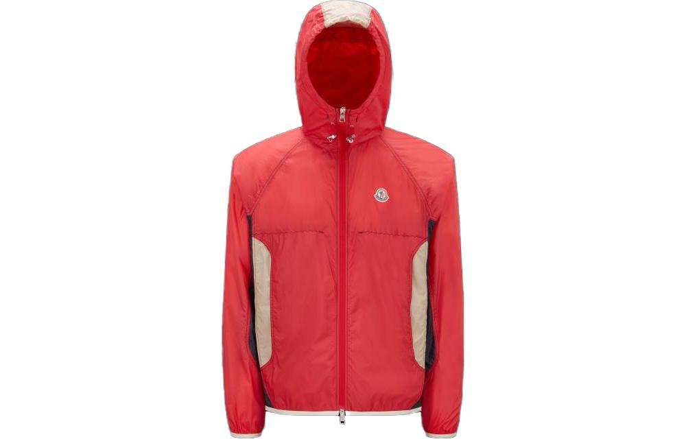 Order Moncler SS23 Color-Block Zip-Up Hoodie Jacket Red . I10911A0014968953P47