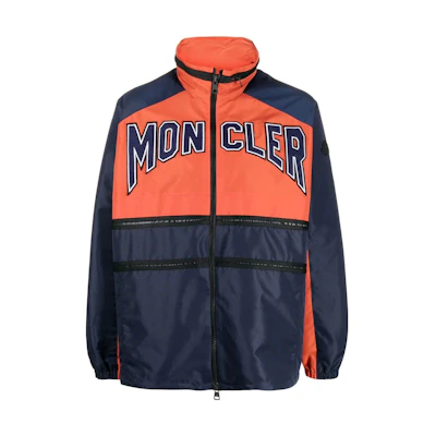 Moncler SS23 Colorblock Logo Print Zip-Up Jacket Long Sleeve I10911A00080596NZP74