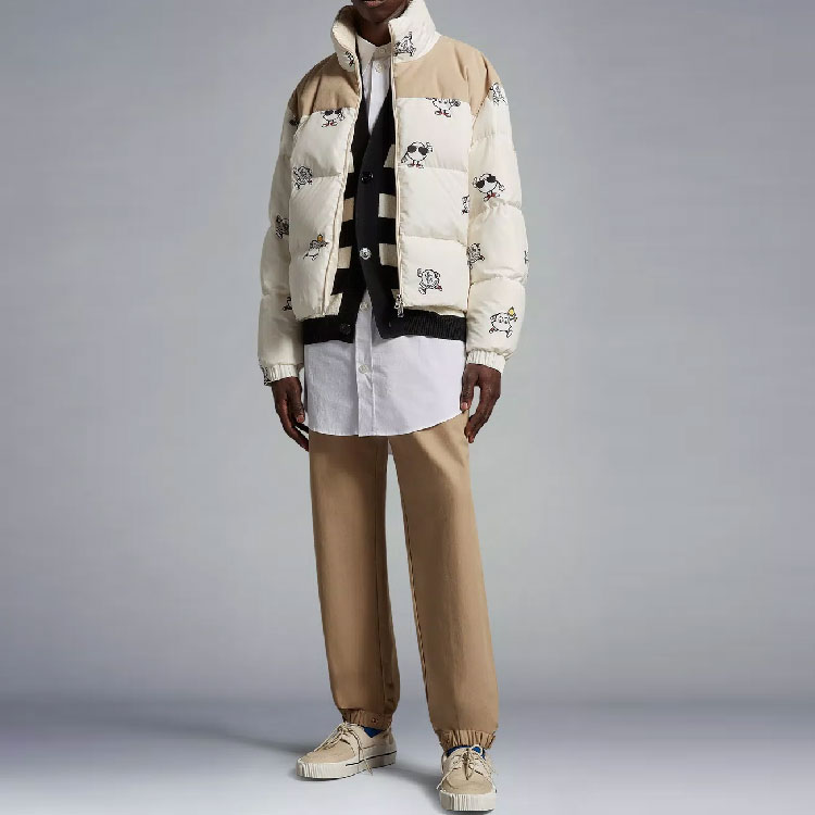 Moncler SS23 Colorblock Print Quilted Down Jacket Beige Unisex. I10911A00085596MSF04 圖 3