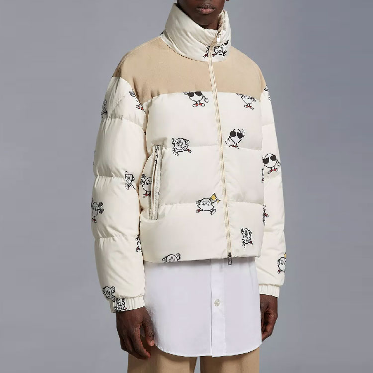 Moncler SS23 Colorblock Print Quilted Down Jacket Beige Unisex. I10911A00085596MSF04 圖 4