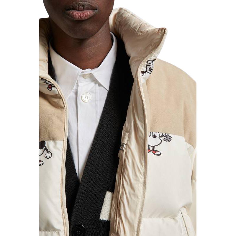 Moncler SS23 Colorblock Print Quilted Down Jacket Beige Unisex. I10911A00085596MSF04 圖 6